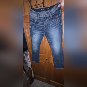 BKE JAKE STRAIGHT Dark Indigo Skinny Jeans - Faded Blue